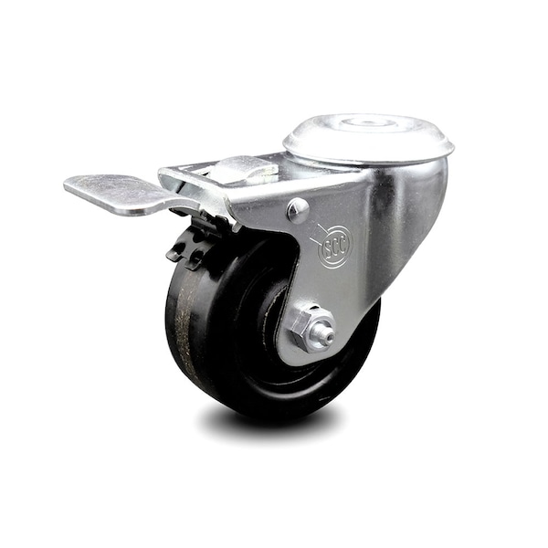 3 Inch Phenolic Wheel Bolt Hole Caster with Total Lock Brake